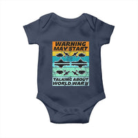 Retro World War 2 Memorabilia Baby Onesie May Start Talking About WWII WW2 Gear