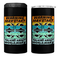 Retro World War 2 Memorabilia 4 in 1 Can Cooler Tumbler May Start Talking About WWII WW2 Gear