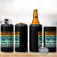 Retro World War 2 Memorabilia 4 in 1 Can Cooler Tumbler May Start Talking About WWII WW2 Gear