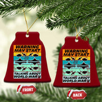 Retro World War 2 Memorabilia Ceramic Ornament May Start Talking About WWII WW2 Gear - Wonder Print Shop