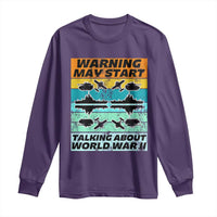 Retro World War 2 Memorabilia Long Sleeve Shirt May Start Talking About WWII WW2 Gear