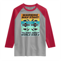 Retro World War 2 Memorabilia Raglan Shirt May Start Talking About WWII WW2 Gear