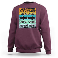 Retro World War 2 Memorabilia Sweatshirt May Start Talking About WWII WW2 Gear