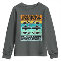 Retro World War 2 Memorabilia Youth Sweatshirt May Start Talking About WWII WW2 Gear