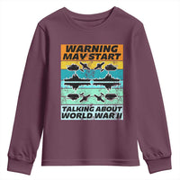 Retro World War 2 Memorabilia Youth Sweatshirt May Start Talking About WWII WW2 Gear