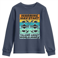 Retro World War 2 Memorabilia Youth Sweatshirt May Start Talking About WWII WW2 Gear