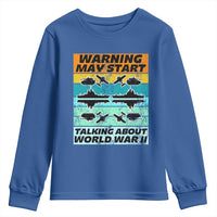 Retro World War 2 Memorabilia Youth Sweatshirt May Start Talking About WWII WW2 Gear