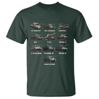 WW2 Tanks T Shirt M4 Sherman Panzer IV Tiger II T-34 History Buff