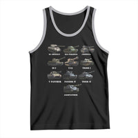 WW2 Tanks Tank Top M4 Sherman Panzer IV Tiger II T-34 History Buff