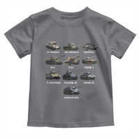 WW2 Tanks Toddler T Shirt M4 Sherman Panzer IV Tiger II T-34 History Buff