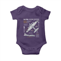 B-17 Flying Fortress Baby Onesie WW2 B-17G Bomber Vintage Aviation