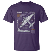 B-17 Flying Fortress T Shirt WW2 B-17G Bomber Vintage Aviation