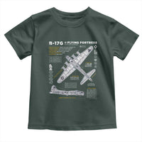 B-17 Flying Fortress Toddler T Shirt WW2 B-17G Bomber Vintage Aviation