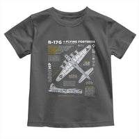 B-17 Flying Fortress Toddler T Shirt WW2 B-17G Bomber Vintage Aviation