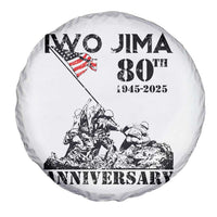 Iwo Jima WWII Veteran Spare Tire Cover 80th Anniversary 4th of July US Flag