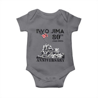 Iwo Jima WWII Veteran Baby Onesie 80th Anniversary 4th of July US Flag