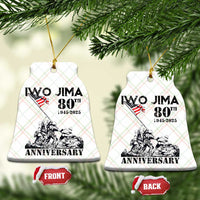 Iwo Jima WWII Veteran Ceramic Ornament 80th Anniversary 4th of July US Flag - Wonder Print Shop