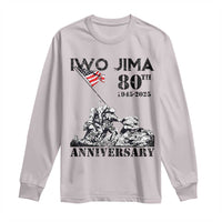 Iwo Jima WWII Veteran Long Sleeve Shirt 80th Anniversary 4th of July US Flag