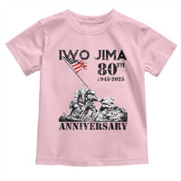 Iwo Jima WWII Veteran Toddler T Shirt 80th Anniversary 4th of July US Flag