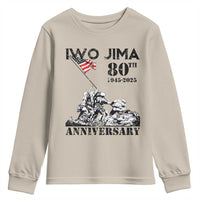 Iwo Jima WWII Veteran Youth Sweatshirt 80th Anniversary 4th of July US Flag