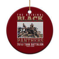 761st Tank Battalion Tribute Ceramic Ornament Black Panthers WW2 Heroes - Wonder Print Shop