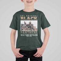 761st Tank Battalion Tribute T Shirt For Kid Black Panthers WW2 Heroes