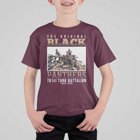 761st Tank Battalion Tribute T Shirt For Kid Black Panthers WW2 Heroes