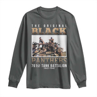 761st Tank Battalion Tribute Long Sleeve Shirt Black Panthers WW2 Heroes