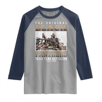 761st Tank Battalion Tribute Raglan Shirt Black Panthers WW2 Heroes