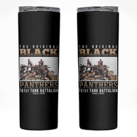 761st Tank Battalion Tribute Skinny Tumbler Black Panthers WW2 Heroes