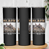 761st Tank Battalion Tribute Skinny Tumbler Black Panthers WW2 Heroes