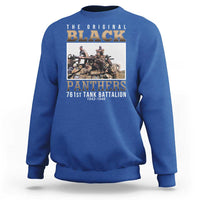 761st Tank Battalion Tribute Sweatshirt Black Panthers WW2 Heroes