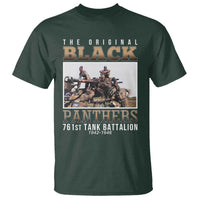 761st Tank Battalion Tribute T Shirt Black Panthers WW2 Heroes