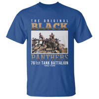 761st Tank Battalion Tribute T Shirt Black Panthers WW2 Heroes