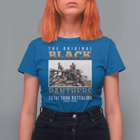 761st Tank Battalion Tribute T Shirt For Women Black Panthers WW2 Heroes