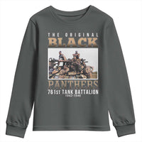 761st Tank Battalion Tribute Youth Sweatshirt Black Panthers WW2 Heroes