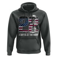 Veteran Suicide Awareness Hoodie 22 A Day is 22 Too Many Veteran Lives Matter