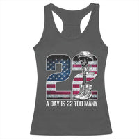 Veteran Suicide Awareness Racerback Tank Top 22 A Day is 22 Too Many Veteran Lives Matter