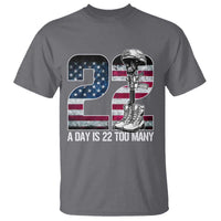 Veteran Suicide Awareness T Shirt 22 A Day is 22 Too Many Veteran Lives Matter