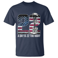 Veteran Suicide Awareness T Shirt 22 A Day is 22 Too Many Veteran Lives Matter