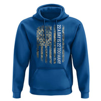 Veteran Suicide Awareness Hoodie USA Flag 22 A Day Is 22 Too Many