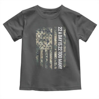 Veteran Suicide Awareness Toddler T Shirt USA Flag 22 A Day Is 22 Too Many