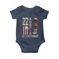 Veteran Suicide Awareness Baby Onesie 22 A Day Is 22 Too Many