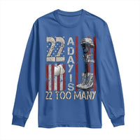 Veteran Suicide Awareness Long Sleeve Shirt 22 A Day Is 22 Too Many