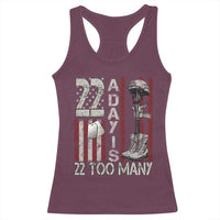Veteran Suicide Awareness Racerback Tank Top 22 A Day Is 22 Too Many
