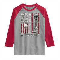 Veteran Suicide Awareness Raglan Shirt 22 A Day Is 22 Too Many