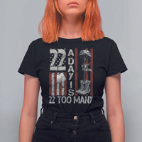 Veteran Suicide Awareness T Shirt For Women 22 A Day Is 22 Too Many