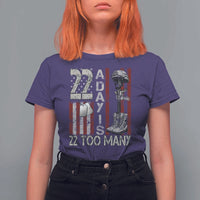 Veteran Suicide Awareness T Shirt For Women 22 A Day Is 22 Too Many
