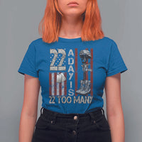 Veteran Suicide Awareness T Shirt For Women 22 A Day Is 22 Too Many