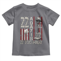 Veteran Suicide Awareness Toddler T Shirt 22 A Day Is 22 Too Many